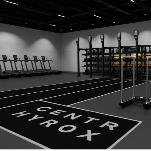 hyrox plain black turf
